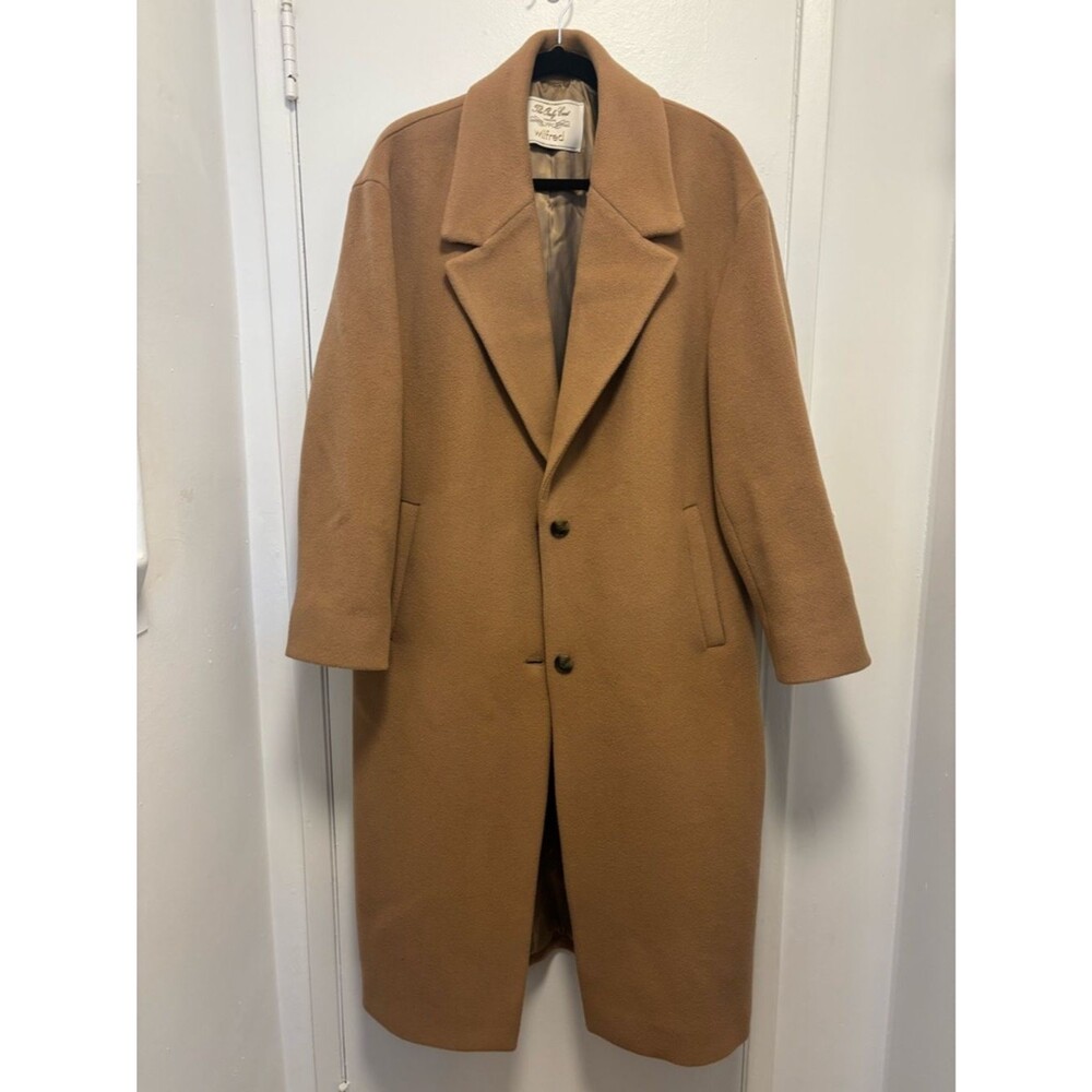 Like New Aritzia The Only Coat - Wool Cashmere Coat in Saville Brown Size Medium - Picture 2 of 8